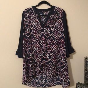 NWOT Boutique Ladies Vision Navy Tunic Size XLarge